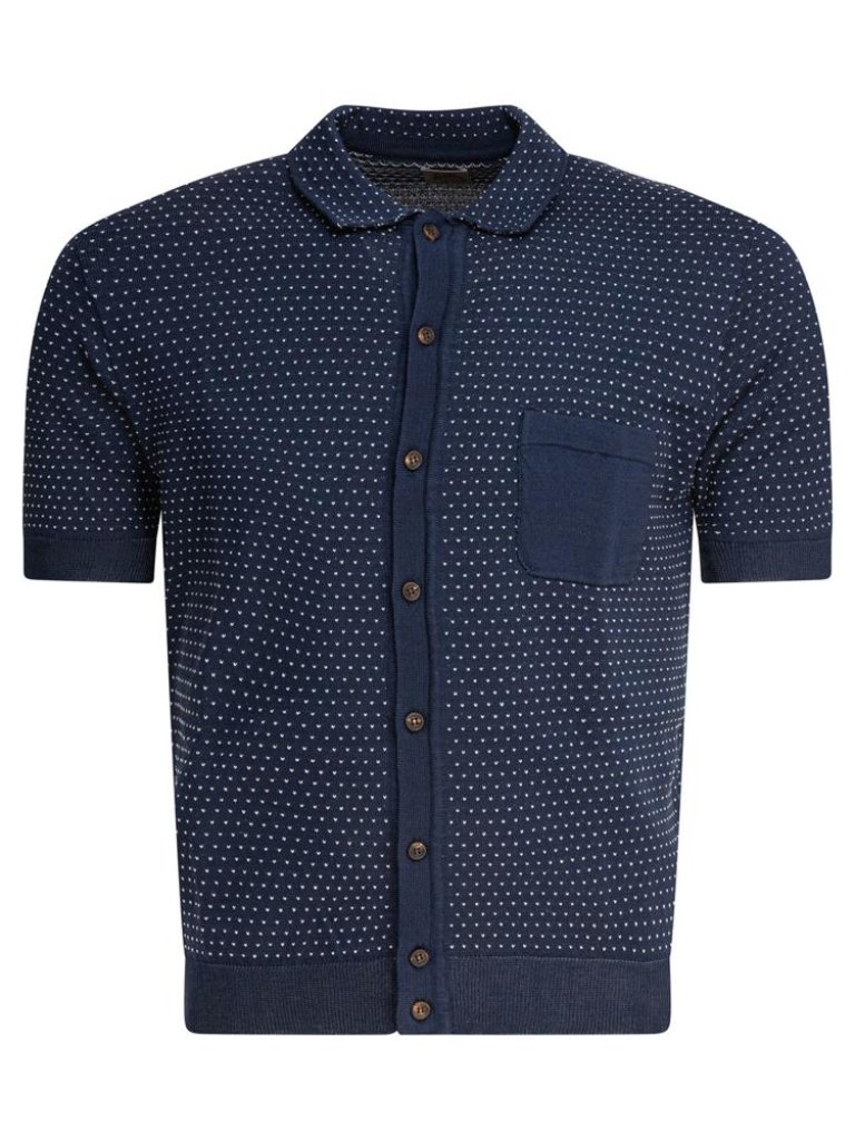Rakk Textured Knit Polo Shirt Buttons Tag Size 52 Men